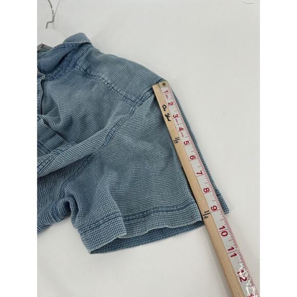 Elisabeth by Liz Claiborne Vintage Blouse Womens 22 Petite Blue Button Front Top - Picture 14 of 16